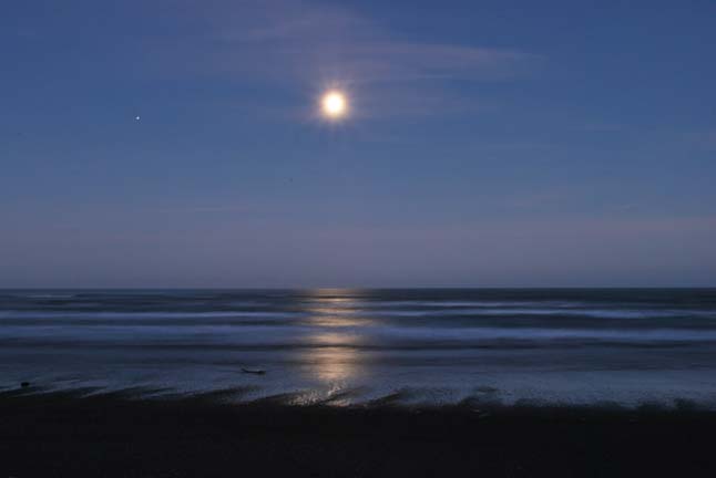 Punakaiki Moon Sunrise 2009